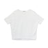 【日本製】 tシャツ レディース 半袖 デザインカットソー ボートネック 軽い イージーケア 綿モダール コットン 無地 ホワイト(FL23SS-0011W-wh)